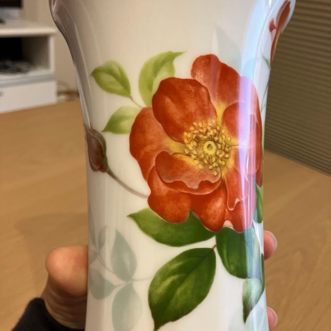 《新品》　大倉陶園　プリンセスミチコ　バラ　薔薇　花瓶　希少　レア