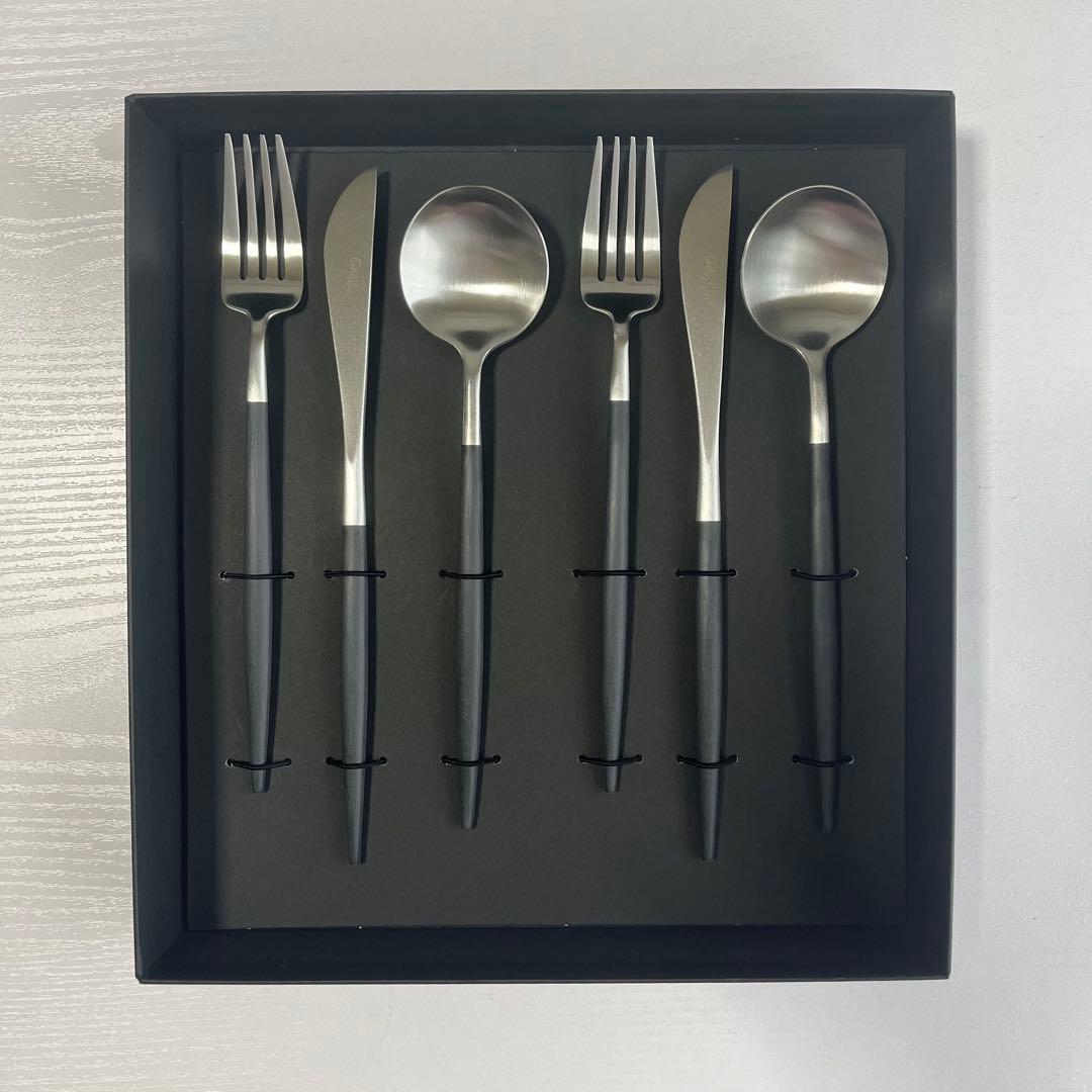 専用　Cutipol ブラックカトラリーセット