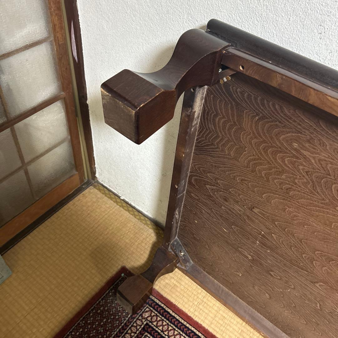 【美品】テーブル 座卓 木製 模様 ヴィンテージ アンティーク