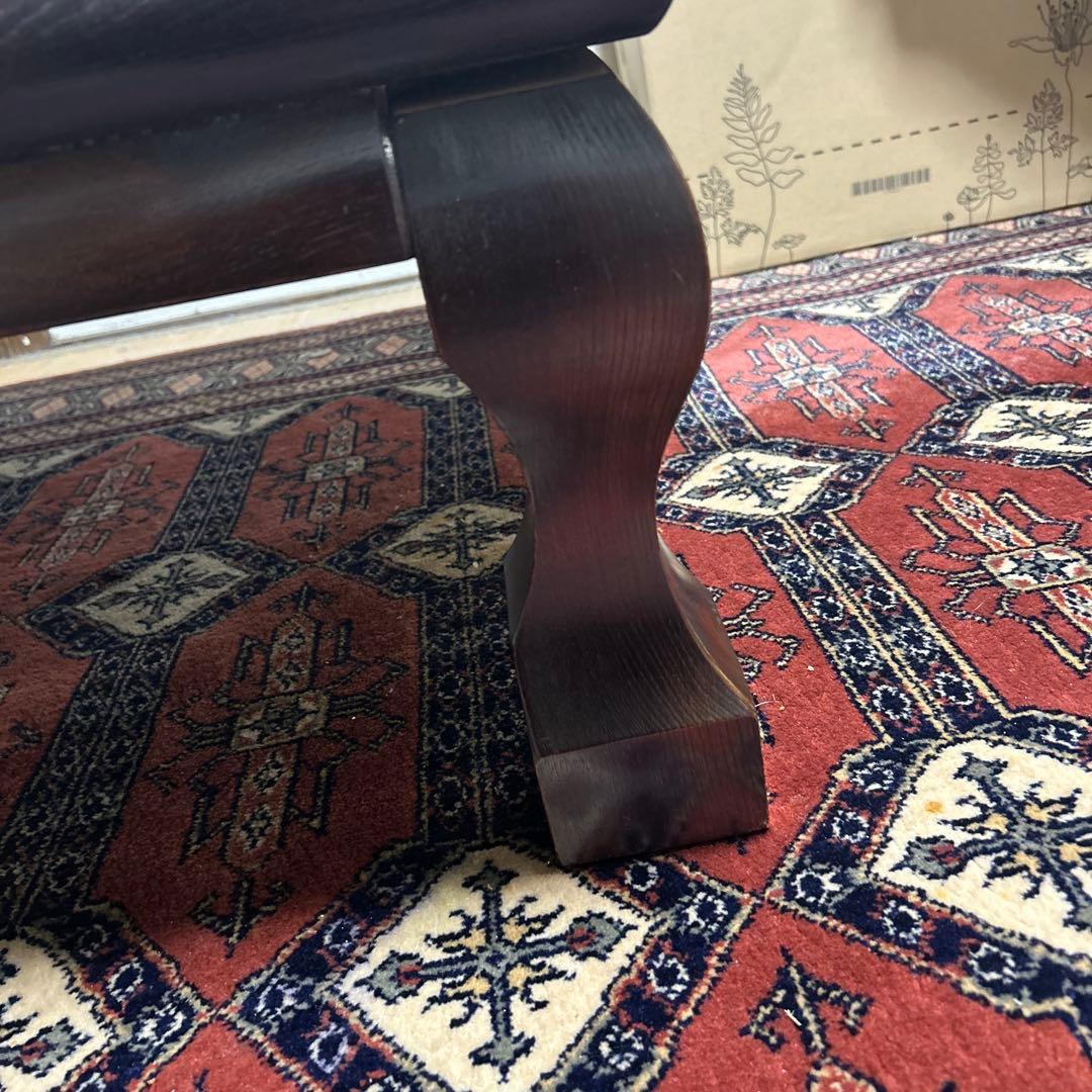 【美品】テーブル 座卓 木製 模様 ヴィンテージ アンティーク