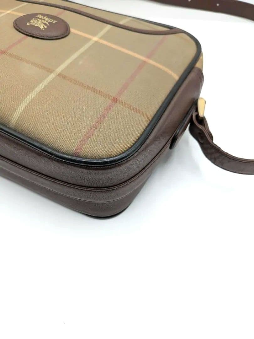 良品✨ バーバリー ショルダーバッグ キャンバス ベージュ 0LF