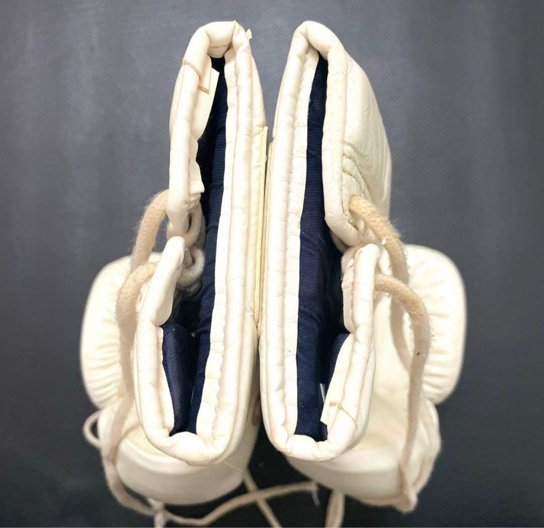 Winning ボクシンググローブ 14oz 名前入り　ひもタイプ　ホワイト