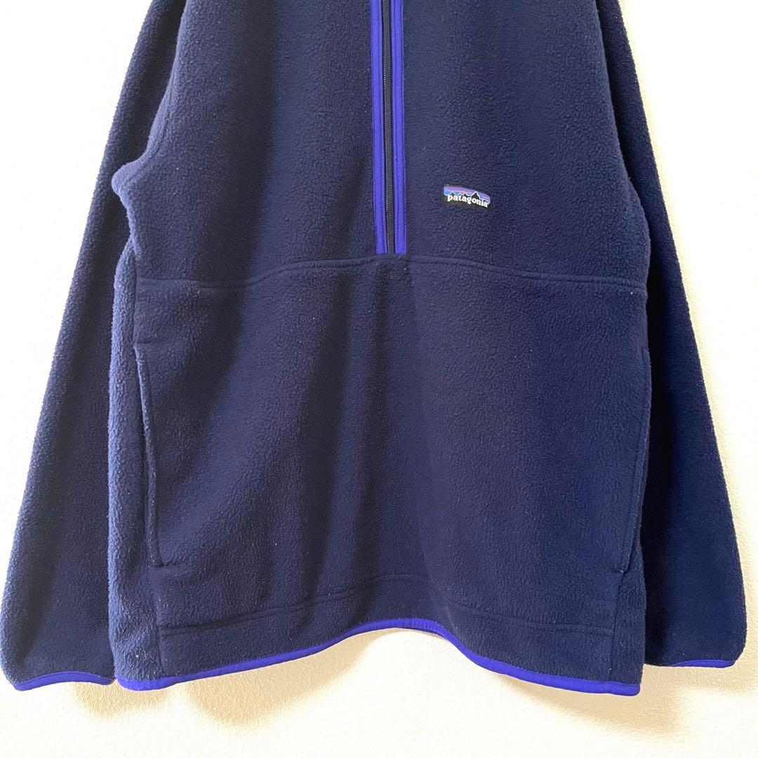 patagonia シンチラフリース ハーフジッププルオーバー L 紺
