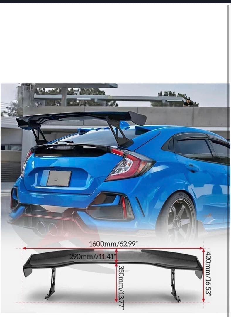 civic FK7 GTウイング 1600mm