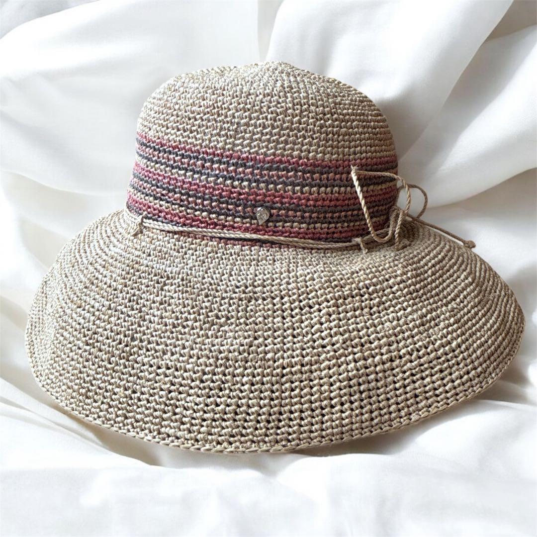 【希少】ヘレンカミンスキー　ラフィアハット プロヴァンス10 ベージュ