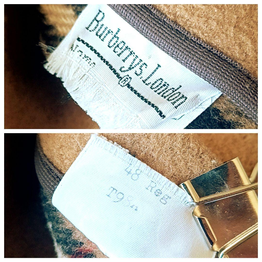 英国製★XL　Burberry　バーバリー　ノバチェック　ウール　ダッフルコート