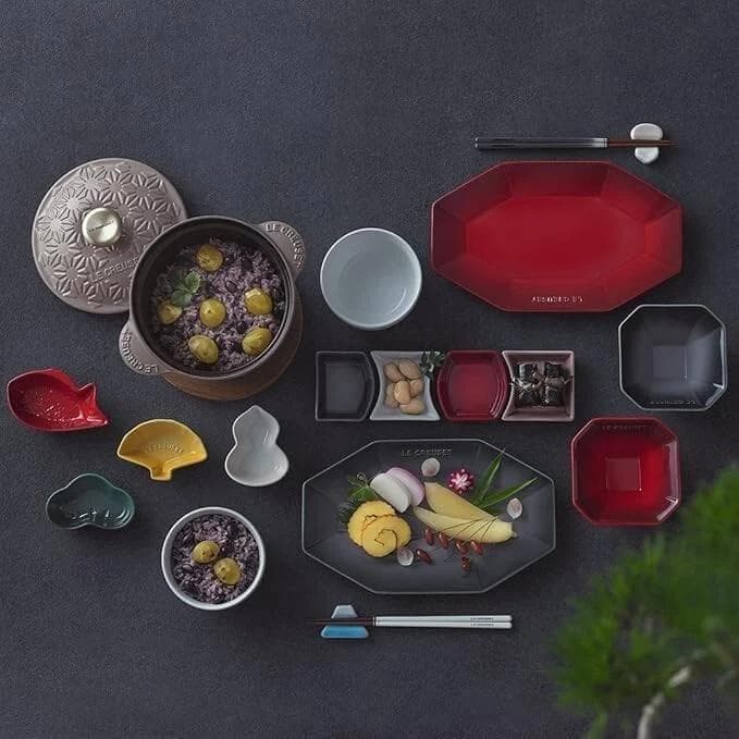 LECREUSET ル・クルーゼ オクタゴンプレート ホワイト 4種セット 新品