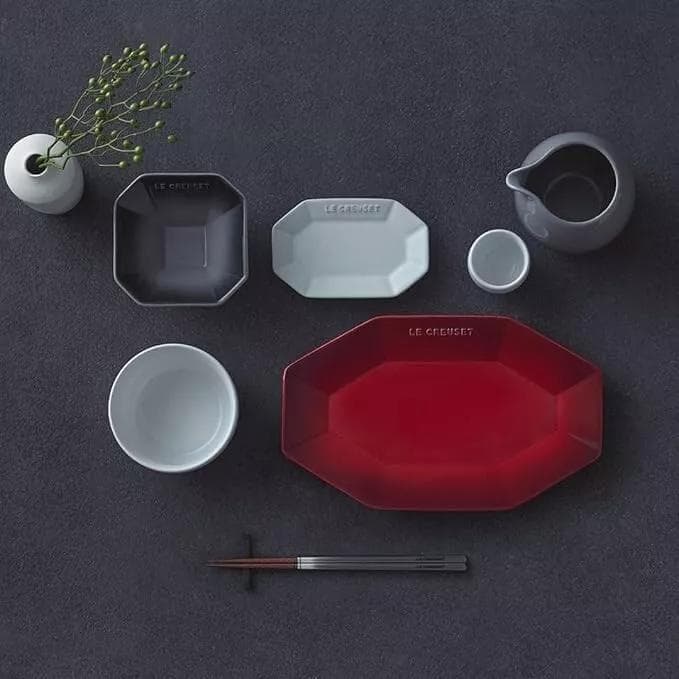 LECREUSET ル・クルーゼ オクタゴンプレート ホワイト 4種セット 新品