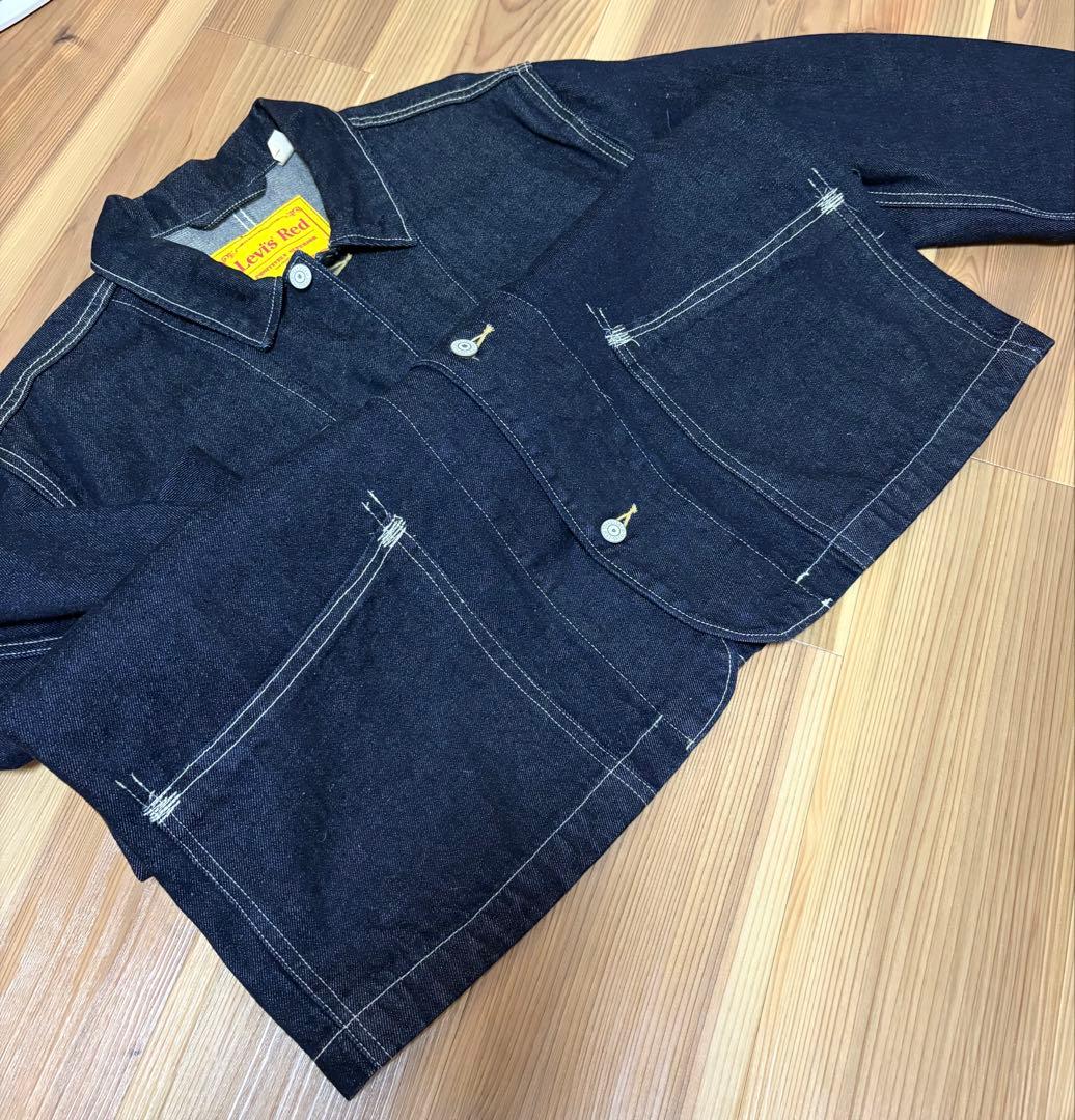 【美品】Levi'sRed デニム カバーオール ジャケット Lサイズ