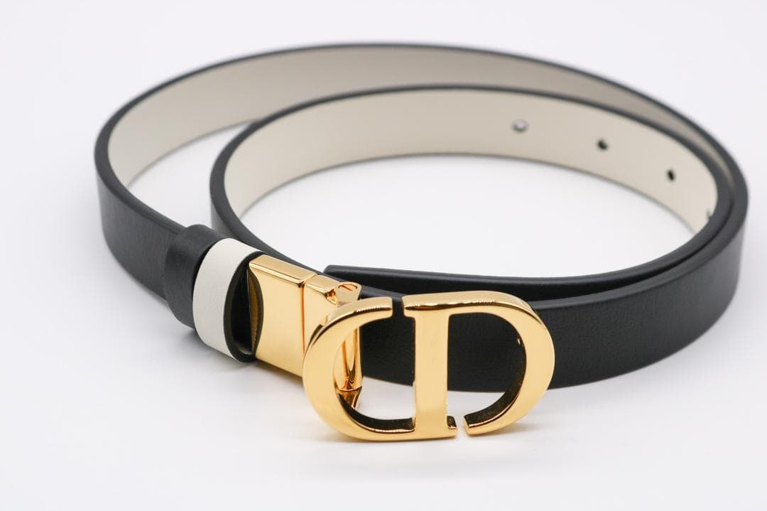 美品 DIOR 30モンテーニュ CDバックル リバーシブルベルト 90サイズ