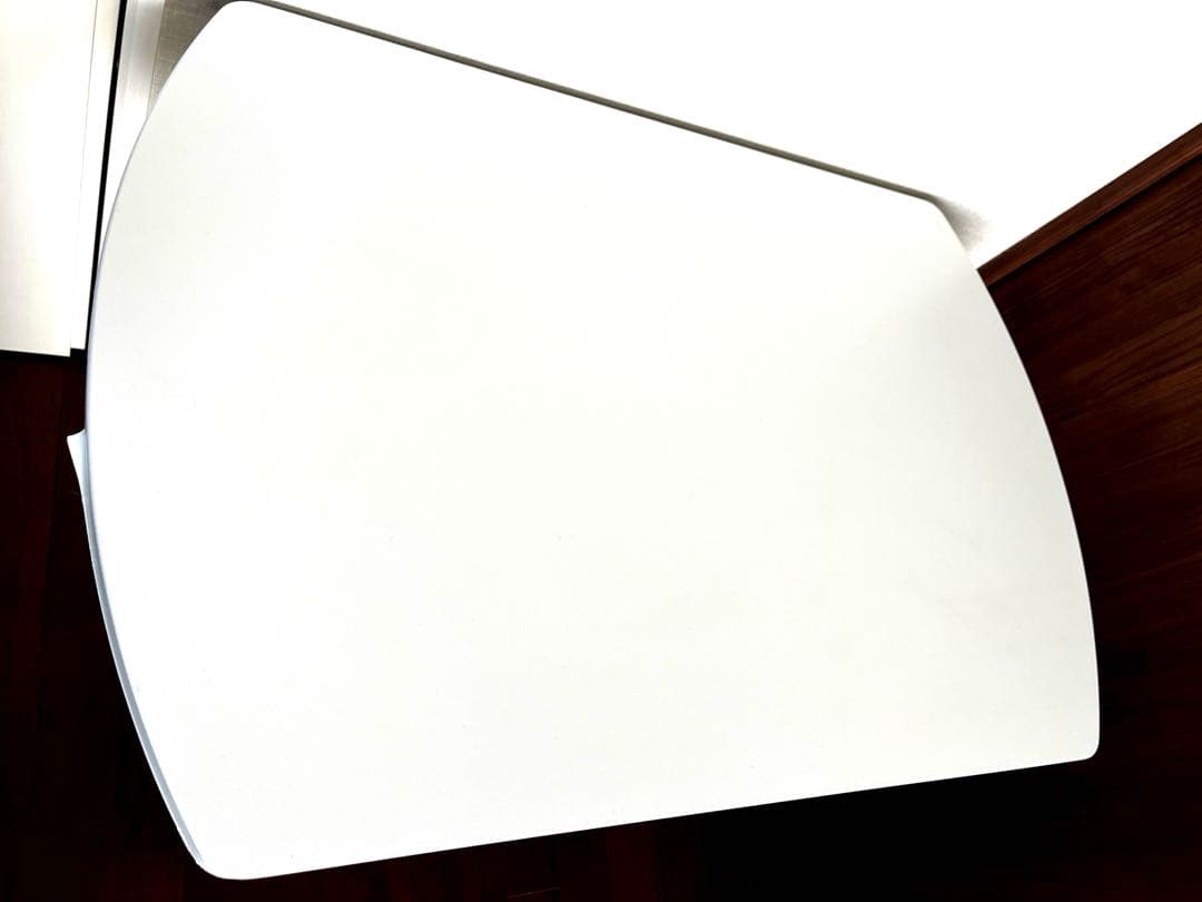 昇降式テーブル　ホワイト　ダイニングテーブル　リフティング　デスク　90 美品