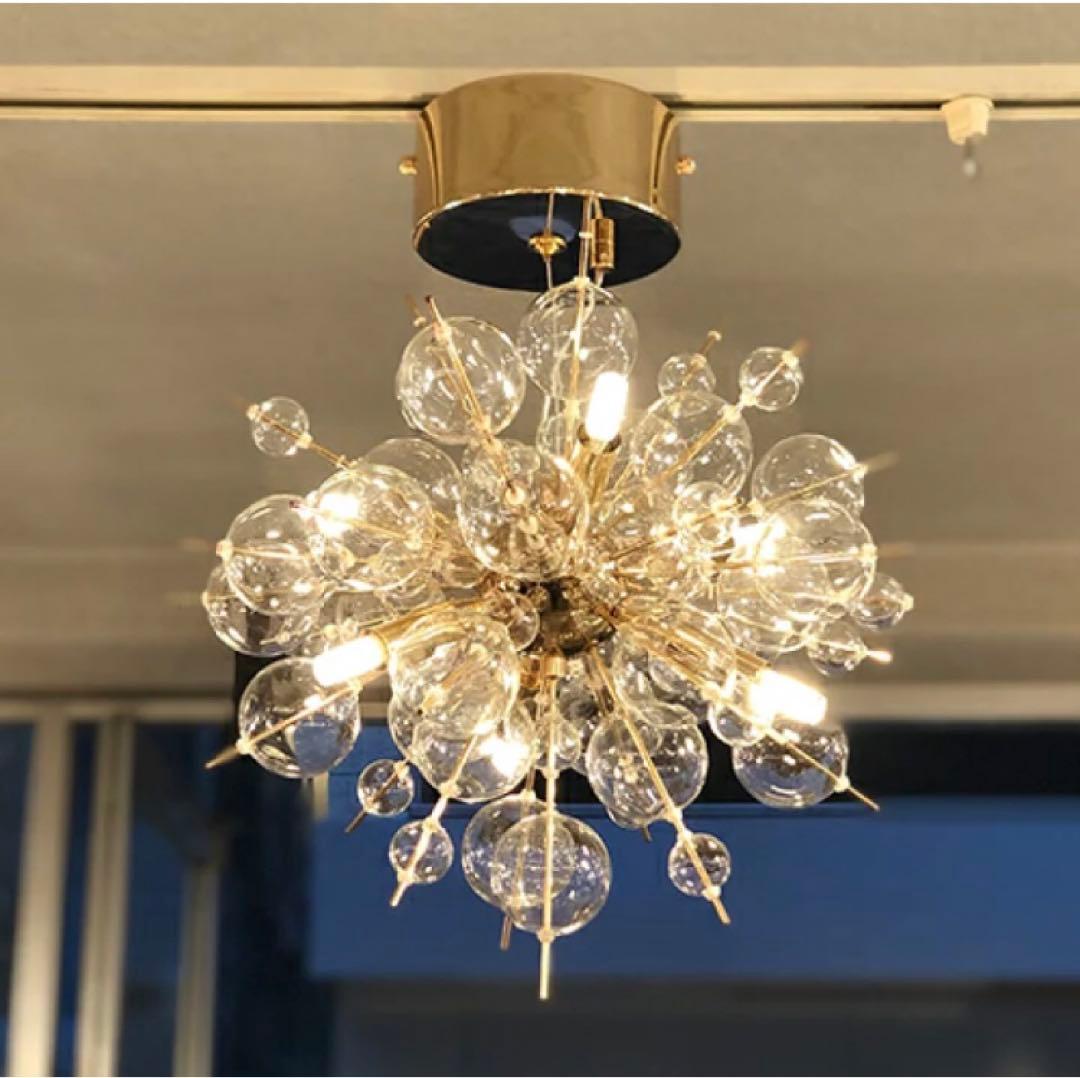 バブルシャンデリア　ゴールド　欠品あり