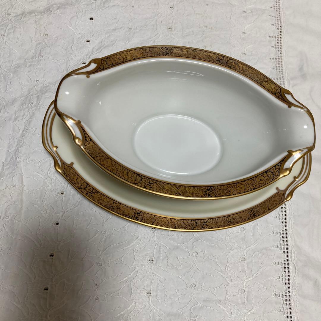 ノリタケGOLDKIN4985大皿プレート.オーバルボウル.クレビーソース