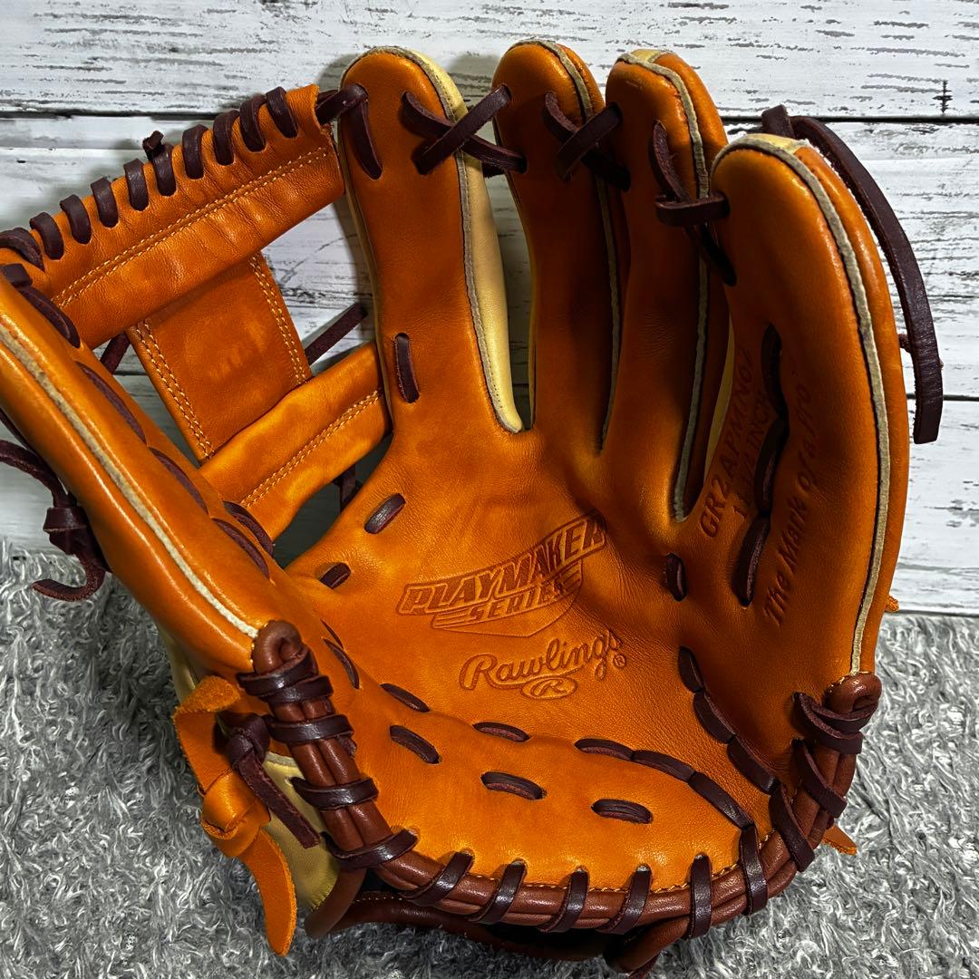 【美品】Rawlings プレイメーカー 軟式 内野手用グローブ 右投げ