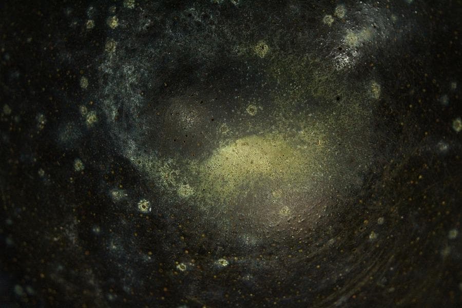 茶道具 唐物 中国美術 天目茶碗 台 二件(ZE661)