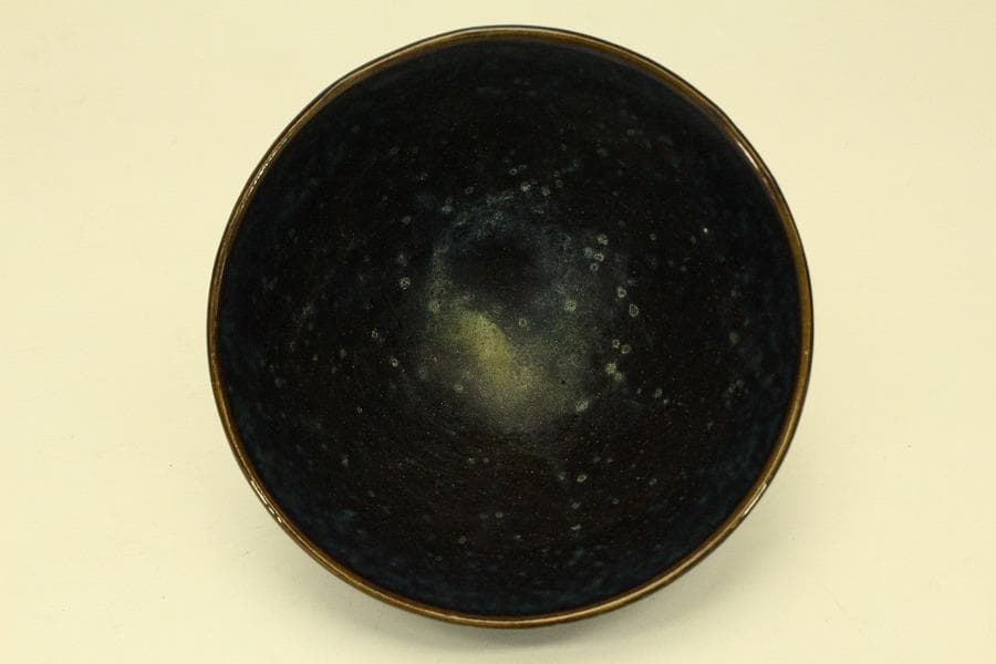 茶道具 唐物 中国美術 天目茶碗 台 二件(ZE661)