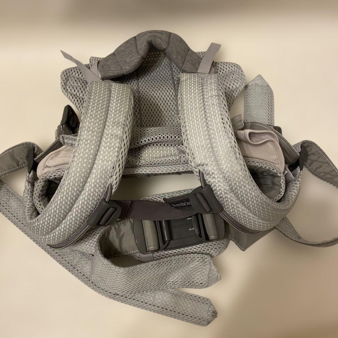 【BABYBJORN】メッシュ抱っこ紐 グレー 1ヶ月〜36ヶ月対応