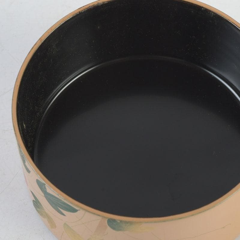 茶道具　塗師　翠甫作　朝顔蒔絵　茶器　共箱　V　9901