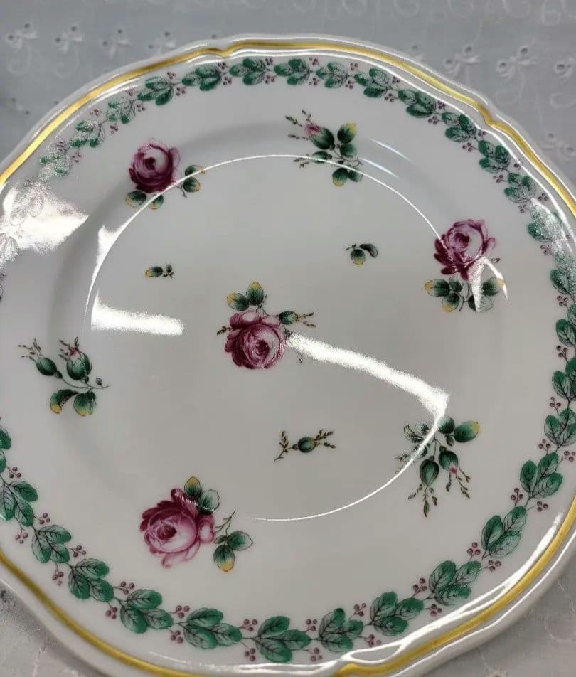 未使用近✨希少✨リチャードジノリ ガーデンローズ プレート 19cm皿②