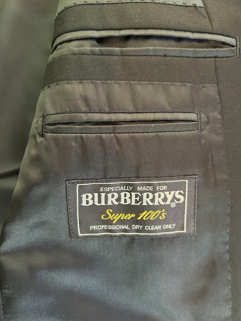 Burberry バーバリー　スーツ上下　セットアップ　ダークネイビー　美品