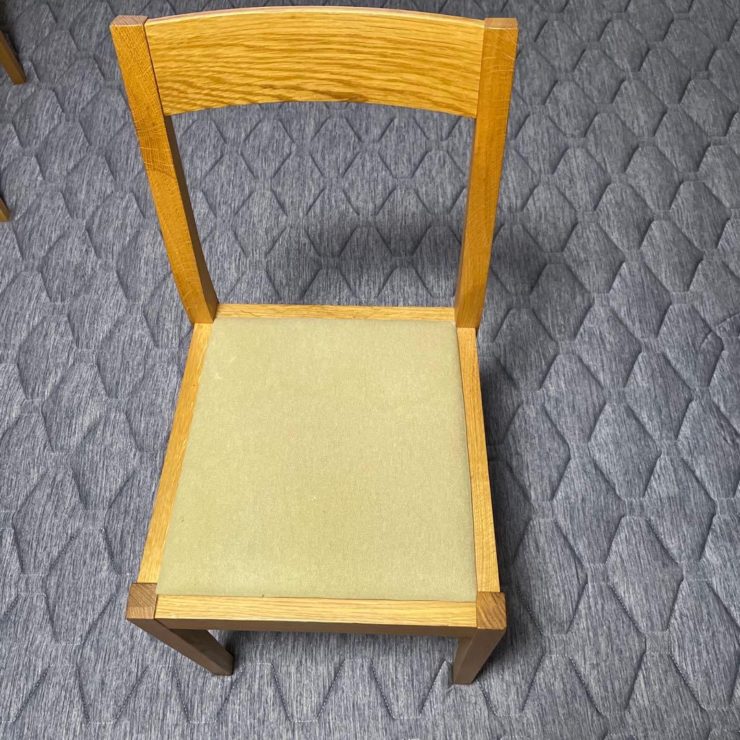 2脚セット売り　無印良品　オーク材　ダイニングチェア