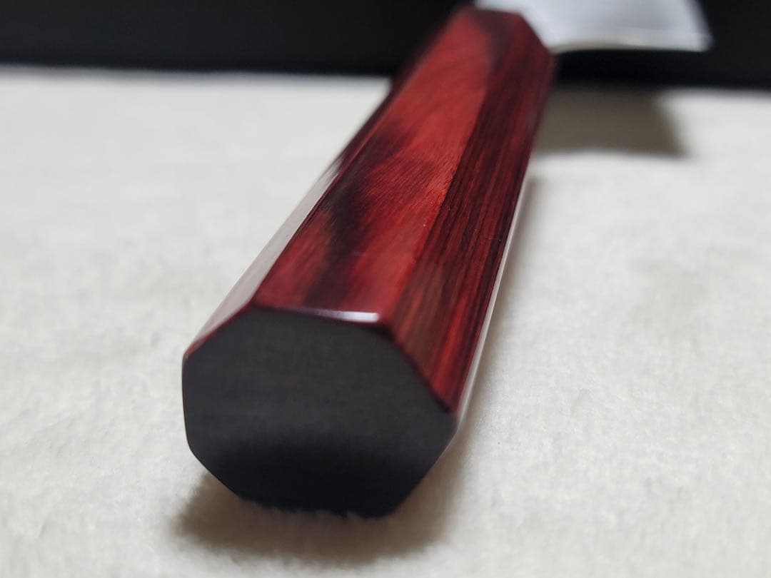 小林包丁SG2 磨き 赤パッカー柄 牛刀210㎜