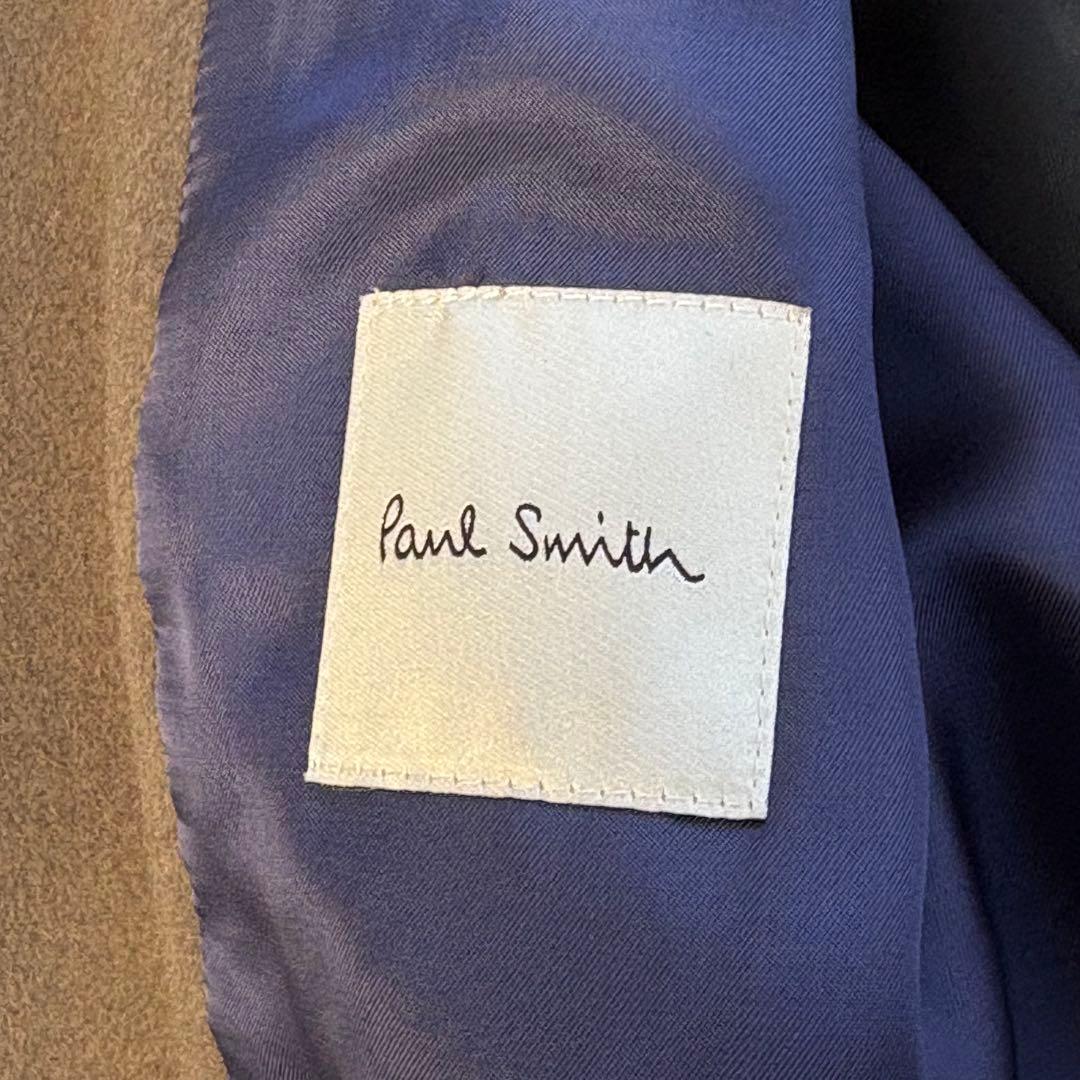 (美品) ポールスミス 23aw カシミヤ混 ショートコート ラベンダーグレー