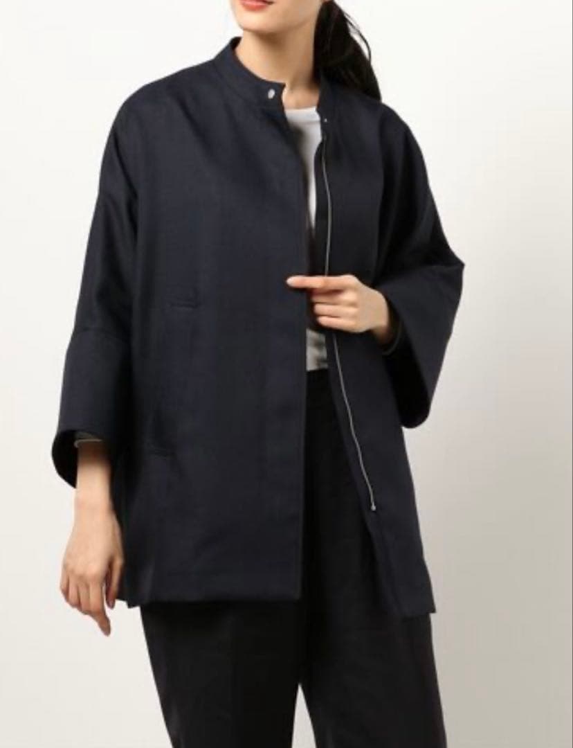 美品IENA ツイル ショートコート ジャケット　F