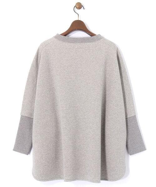 新品 BEARDSLEY 裾ラウンドプルオーバー スウェット グレー