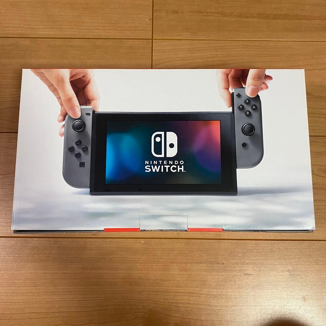 Nintendo Switch 本体 グレー ジョイコン 充電グリップ付