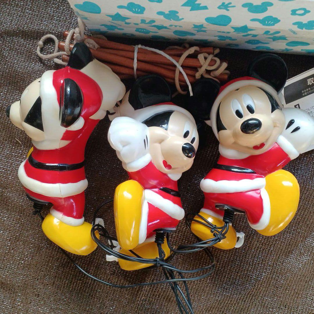 送料込 ミッキーマウス　ブローライト　ミニはしごタイプ3体イルミネーションライト