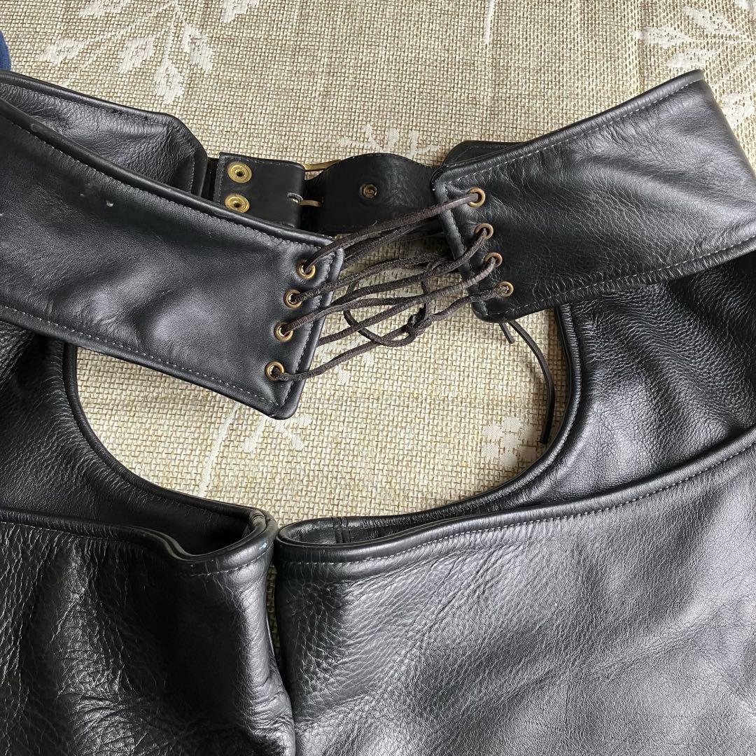 【177cm83kg】レア！ ？アメリカ製 バンソン レザーチャップス