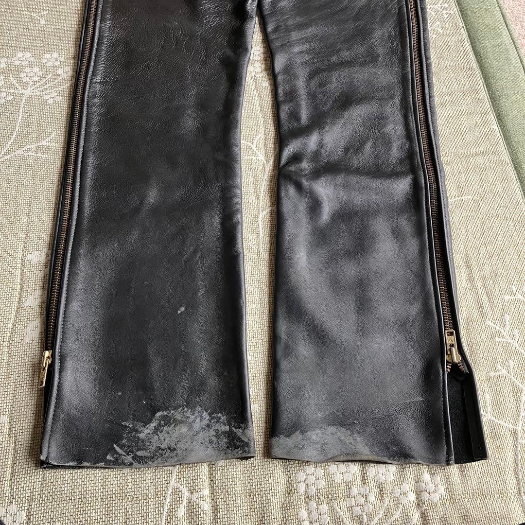 【177cm83kg】レア！ ？アメリカ製 バンソン レザーチャップス