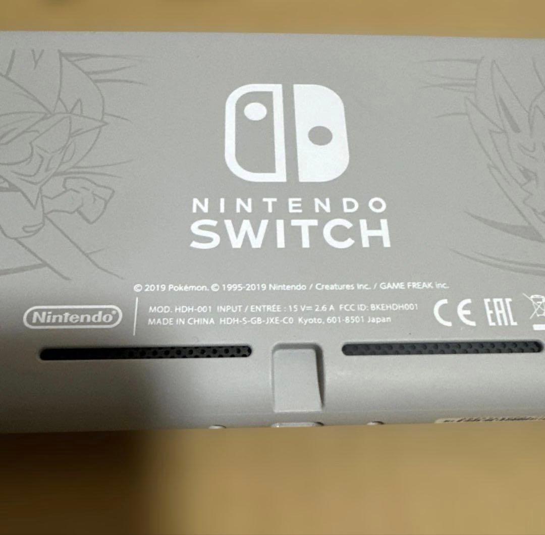 Nintendo Switch Lite ポケモンデザイン透明カバー、充電器付属