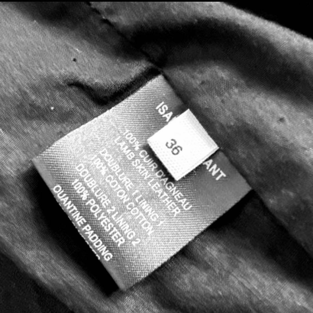 イザベルマラントラムレザー ライダース36