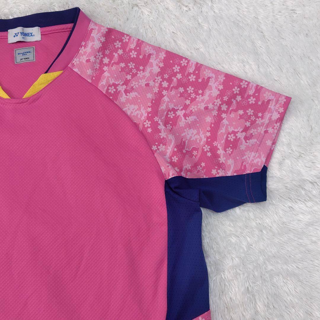 YONEX　バトミントン　日本代表　ゲームシャツ　桜　ピンク