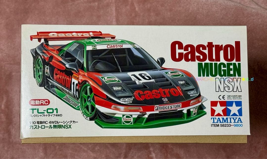 【未組み立て】タミヤ◆Castrol Mugen NSX TL-01シャーシ