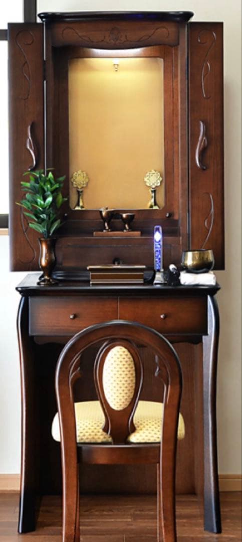 ビアンコ ダーク 上下セット 家具調 仏壇 創価学会 仏具