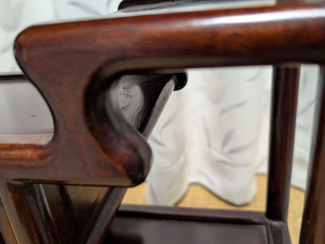 唐木　飾り棚　古家具　箪笥