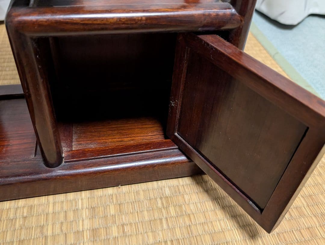 唐木　飾り棚　古家具　箪笥