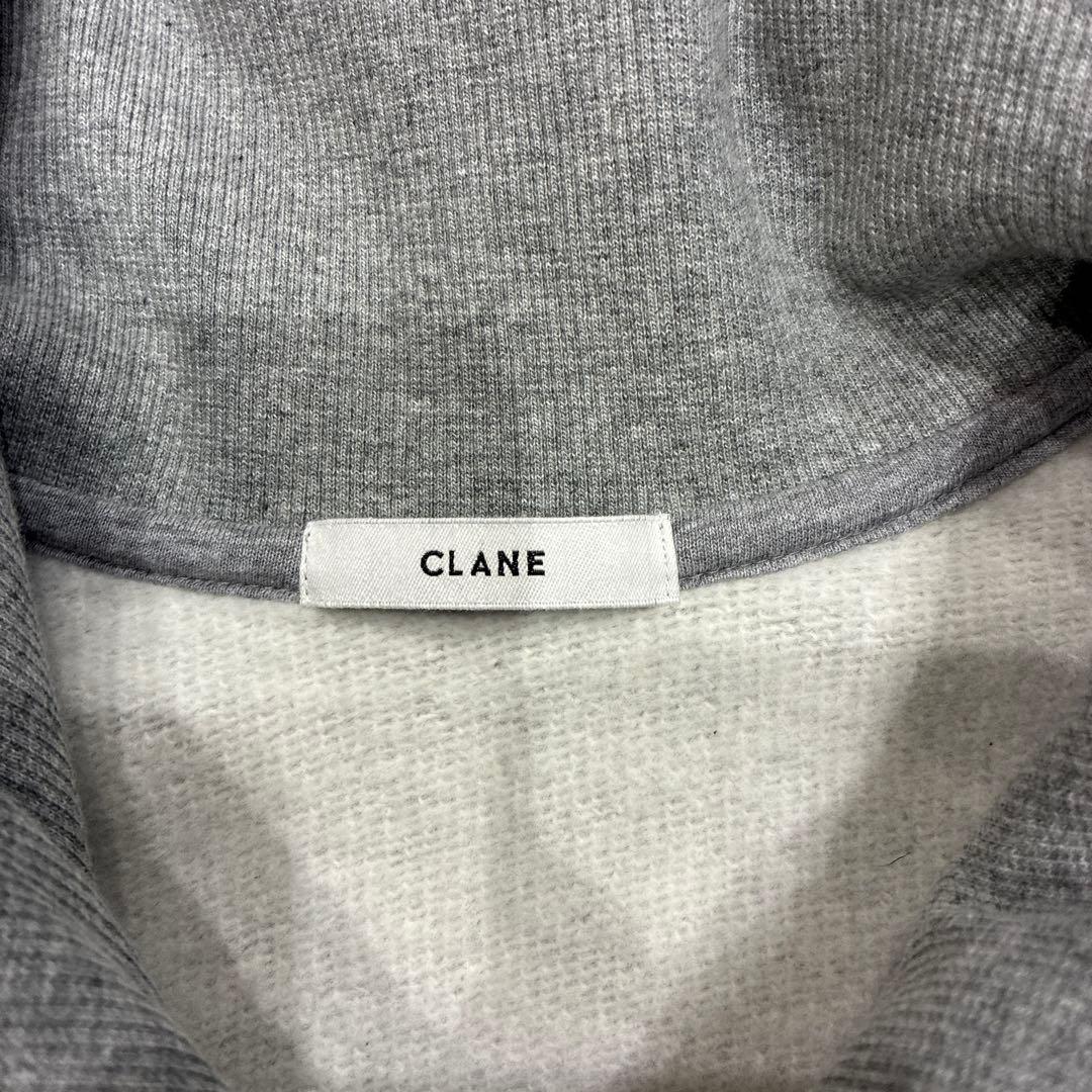 2025 CLANE 美品　グレー ジップアップ スウェット
