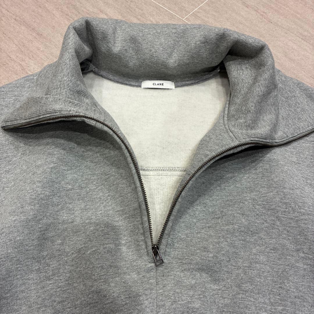 2025 CLANE 美品　グレー ジップアップ スウェット