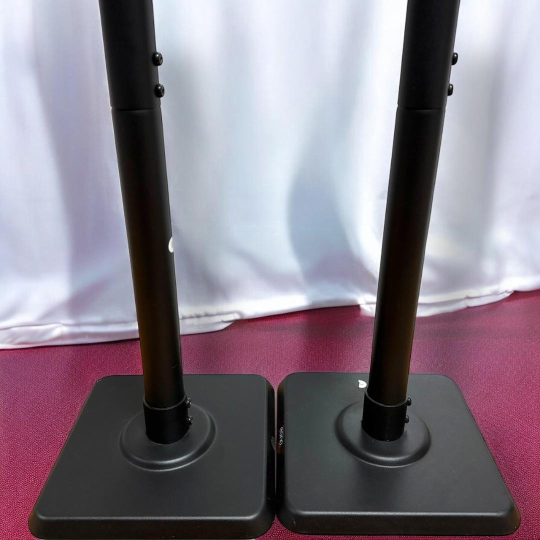 ☆美品 Eono PL5402-07 ブラック スピーカースタンド ペア