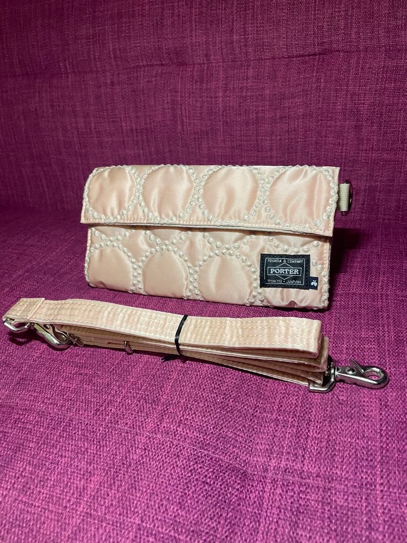 ミナペルホネン×ポーター　ロングウォト “tambourine” ピンク