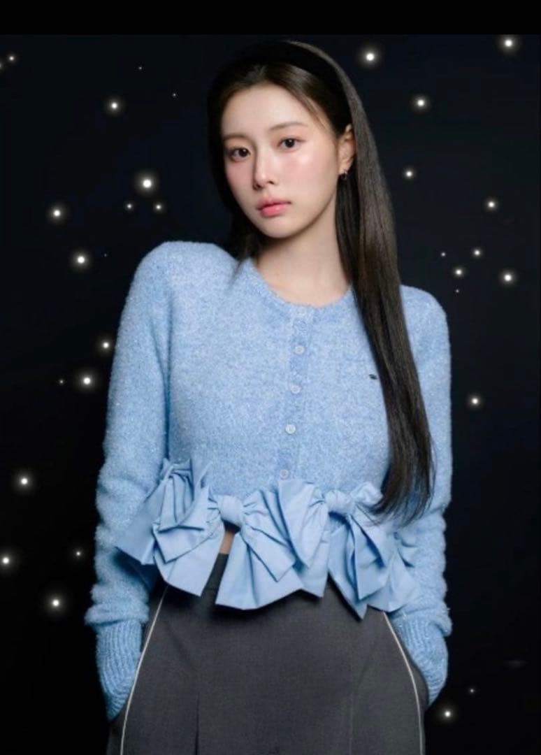 【スナイデル】リボンモチーフカーディガン