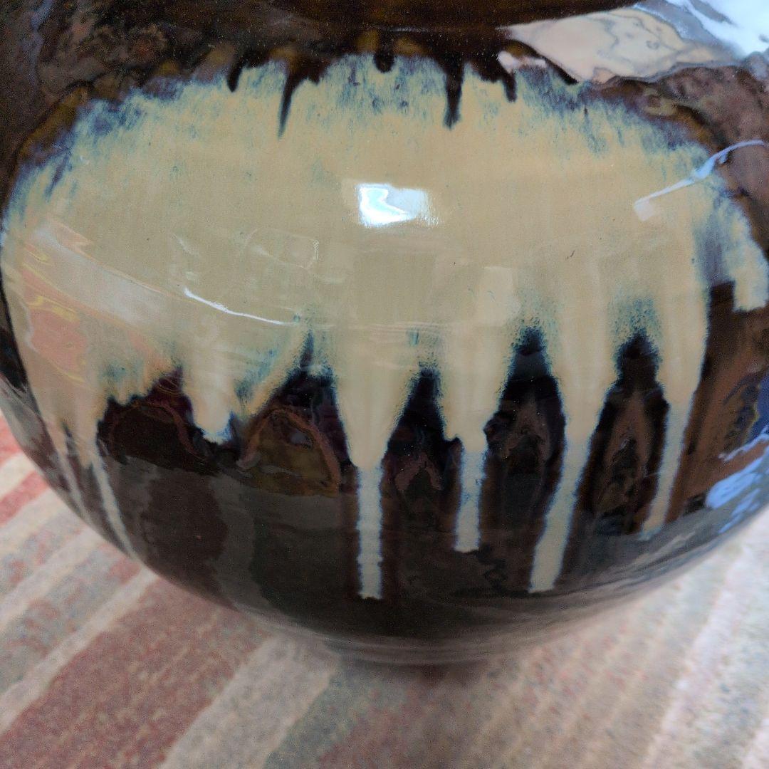 【小鹿田　らっきょう壺】隆