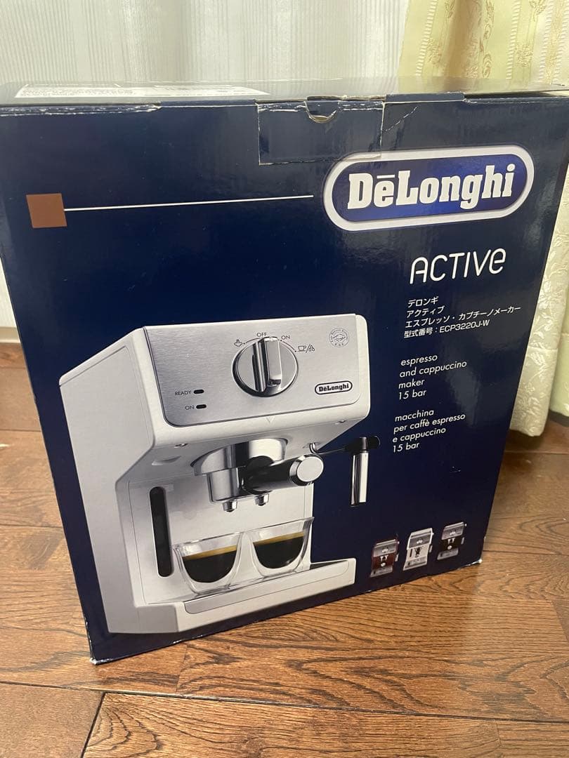 デロンギ ECP3220J-W アクティブ エスプレッソ・カプチーノメーカー