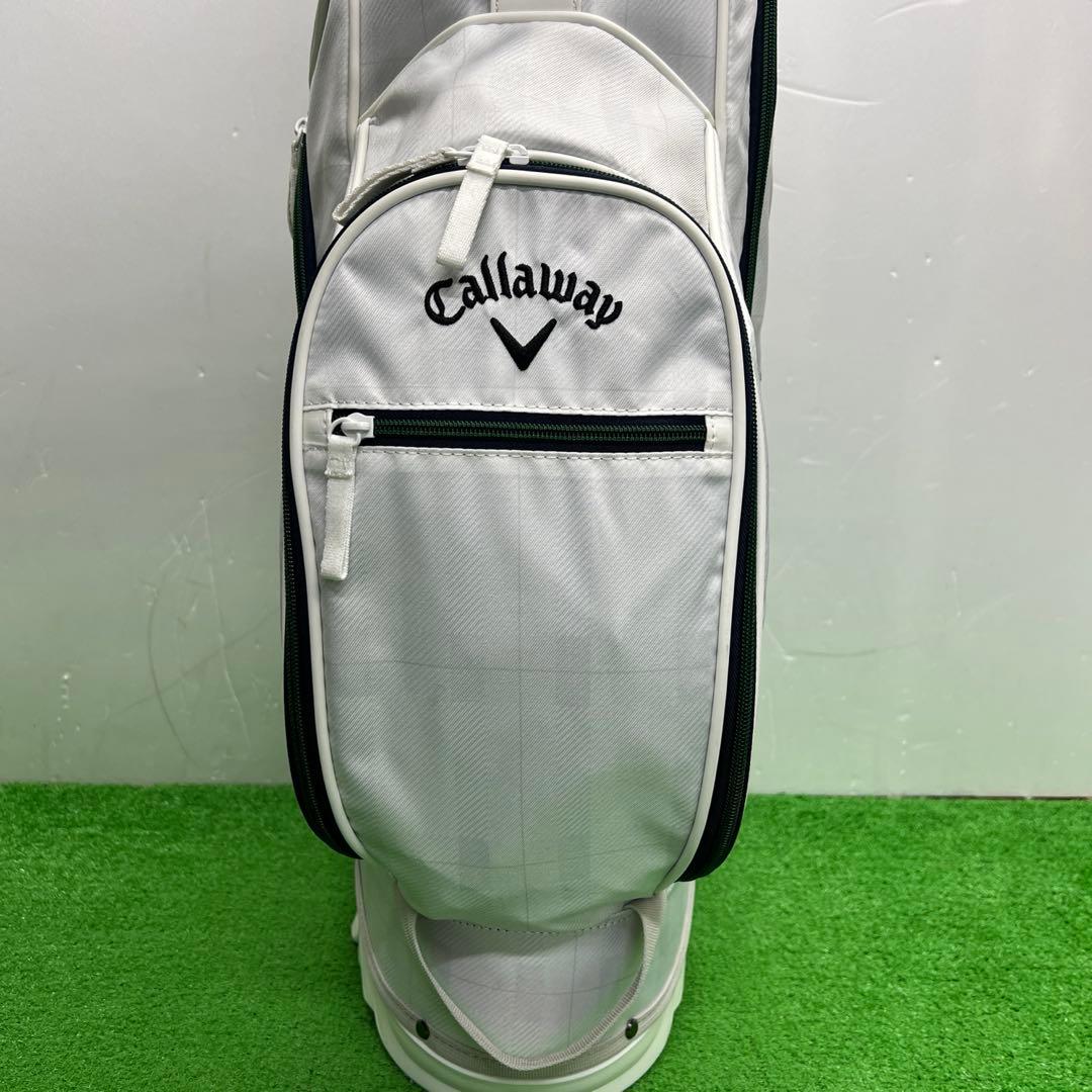 キャロウェイ Callaway キャディバッグ　8インチ　ホワイト　グリーン