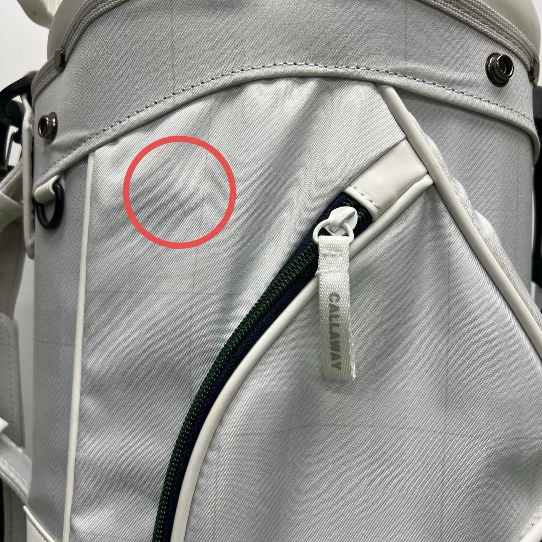 キャロウェイ Callaway キャディバッグ　8インチ　ホワイト　グリーン
