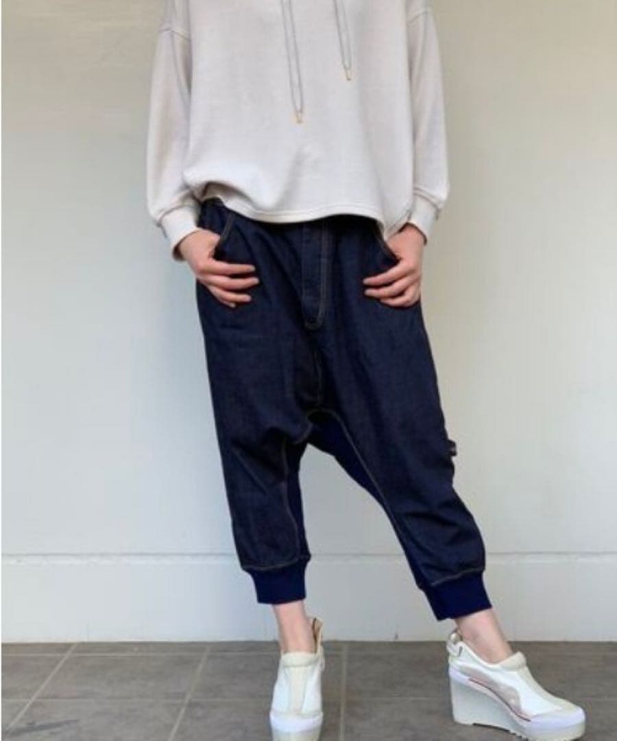 【新品未使用】希少 Mercibeaucoup B：リブパン リブサルエルパンツ